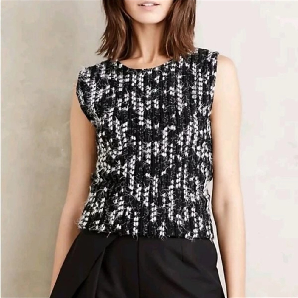 NWT Anthropologie Dolan Left Coast Collection Arroyo Shell Sleeveless Sweater